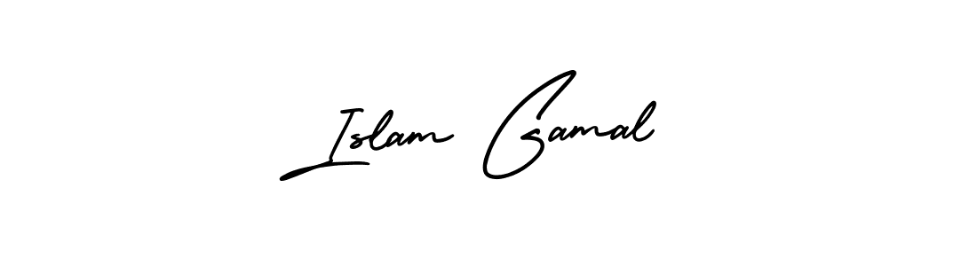 Design your own signature with our free online signature maker. With this signature software, you can create a handwritten (AmerikaSignatureDemo-Regular) signature for name Islam Gamal. Islam Gamal signature style 3 images and pictures png