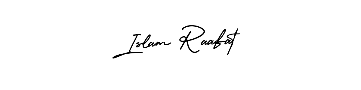 AmerikaSignatureDemo-Regular is a professional signature style that is perfect for those who want to add a touch of class to their signature. It is also a great choice for those who want to make their signature more unique. Get Islam Raafat name to fancy signature for free. Islam Raafat signature style 3 images and pictures png