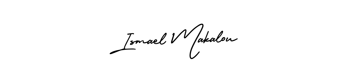 Make a beautiful signature design for name Ismael Makalou. With this signature (AmerikaSignatureDemo-Regular) style, you can create a handwritten signature for free. Ismael Makalou signature style 3 images and pictures png