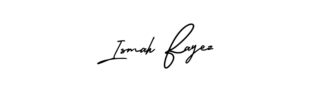 How to make Ismah Fayez name signature. Use AmerikaSignatureDemo-Regular style for creating short signs online. This is the latest handwritten sign. Ismah Fayez signature style 3 images and pictures png