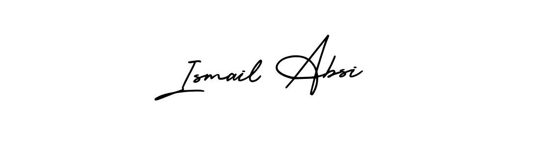 See photos of Ismail Absi official signature by Spectra . Check more albums & portfolios. Read reviews & check more about AmerikaSignatureDemo-Regular font. Ismail Absi signature style 3 images and pictures png