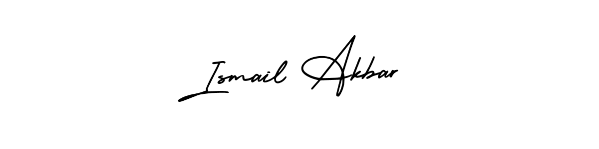 Ismail Akbar stylish signature style. Best Handwritten Sign (AmerikaSignatureDemo-Regular) for my name. Handwritten Signature Collection Ideas for my name Ismail Akbar. Ismail Akbar signature style 3 images and pictures png