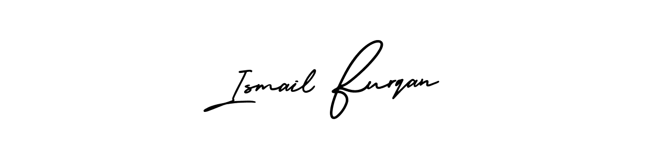 if you are searching for the best signature style for your name Ismail Furqan. so please give up your signature search. here we have designed multiple signature styles  using AmerikaSignatureDemo-Regular. Ismail Furqan signature style 3 images and pictures png