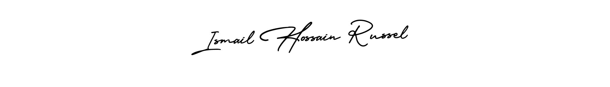 How to Draw Ismail Hossain Russel signature style? AmerikaSignatureDemo-Regular is a latest design signature styles for name Ismail Hossain Russel. Ismail Hossain Russel signature style 3 images and pictures png