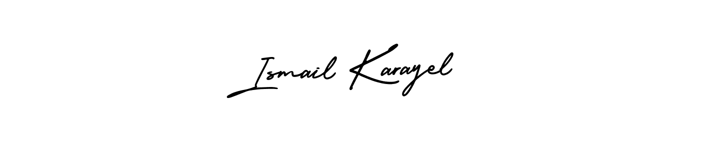 Design your own signature with our free online signature maker. With this signature software, you can create a handwritten (AmerikaSignatureDemo-Regular) signature for name Ismail Karayel. Ismail Karayel signature style 3 images and pictures png