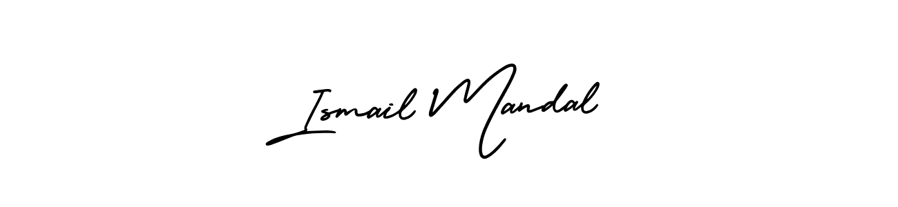 Create a beautiful signature design for name Ismail Mandal. With this signature (AmerikaSignatureDemo-Regular) fonts, you can make a handwritten signature for free. Ismail Mandal signature style 3 images and pictures png