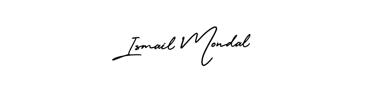 Make a beautiful signature design for name Ismail Mondal. With this signature (AmerikaSignatureDemo-Regular) style, you can create a handwritten signature for free. Ismail Mondal signature style 3 images and pictures png