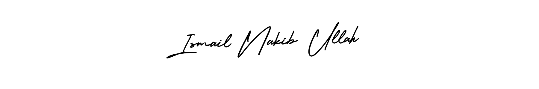 Use a signature maker to create a handwritten signature online. With this signature software, you can design (AmerikaSignatureDemo-Regular) your own signature for name Ismail Nakib Ullah. Ismail Nakib Ullah signature style 3 images and pictures png