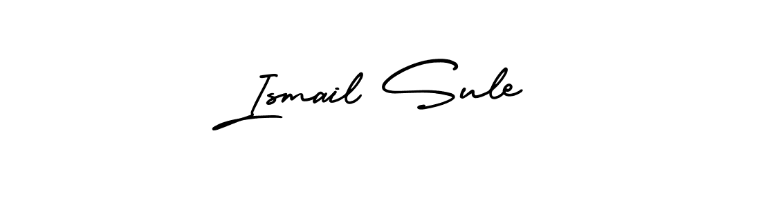 Create a beautiful signature design for name Ismail Sule. With this signature (AmerikaSignatureDemo-Regular) fonts, you can make a handwritten signature for free. Ismail Sule signature style 3 images and pictures png