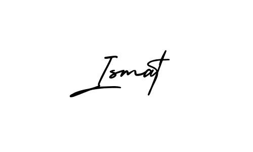 This is the best signature style for the Ismat name. Also you like these signature font (AmerikaSignatureDemo-Regular). Mix name signature. Ismat signature style 3 images and pictures png