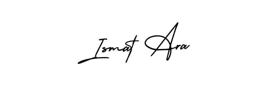 How to make Ismat Ara signature? AmerikaSignatureDemo-Regular is a professional autograph style. Create handwritten signature for Ismat Ara name. Ismat Ara signature style 3 images and pictures png