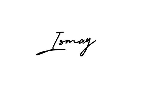 The best way (AmerikaSignatureDemo-Regular) to make a short signature is to pick only two or three words in your name. The name Ismay include a total of six letters. For converting this name. Ismay signature style 3 images and pictures png
