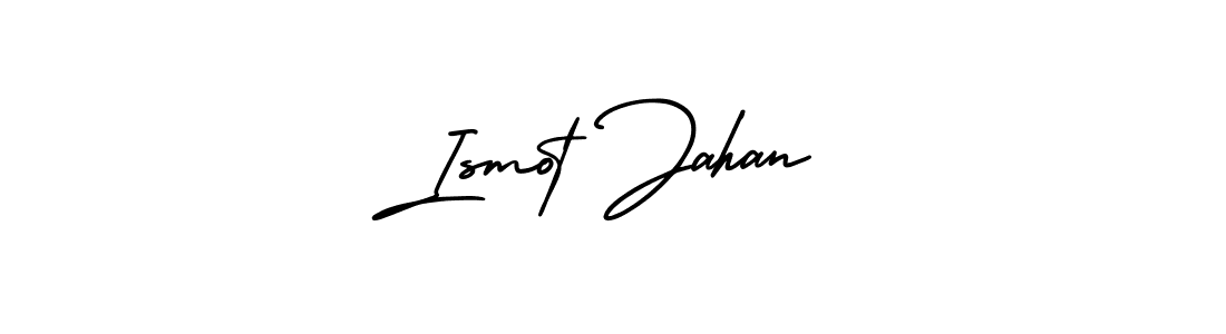Create a beautiful signature design for name Ismot Jahan. With this signature (AmerikaSignatureDemo-Regular) fonts, you can make a handwritten signature for free. Ismot Jahan signature style 3 images and pictures png