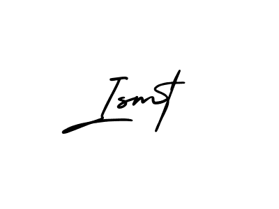 The best way (AmerikaSignatureDemo-Regular) to make a short signature is to pick only two or three words in your name. The name Ismt include a total of six letters. For converting this name. Ismt signature style 3 images and pictures png