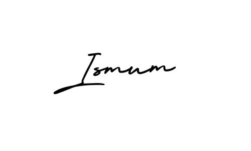 Create a beautiful signature design for name Ismum. With this signature (AmerikaSignatureDemo-Regular) fonts, you can make a handwritten signature for free. Ismum signature style 3 images and pictures png