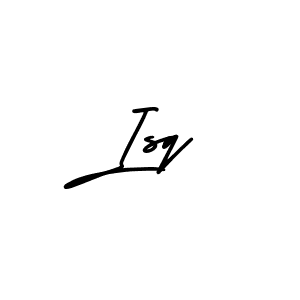 Design your own signature with our free online signature maker. With this signature software, you can create a handwritten (AmerikaSignatureDemo-Regular) signature for name Isq. Isq signature style 3 images and pictures png