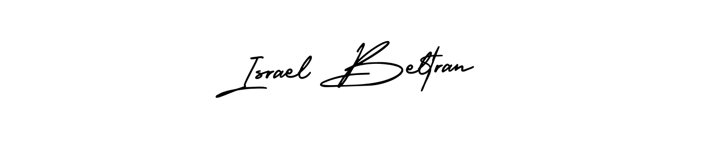 It looks lik you need a new signature style for name Israel Beltran. Design unique handwritten (AmerikaSignatureDemo-Regular) signature with our free signature maker in just a few clicks. Israel Beltran signature style 3 images and pictures png