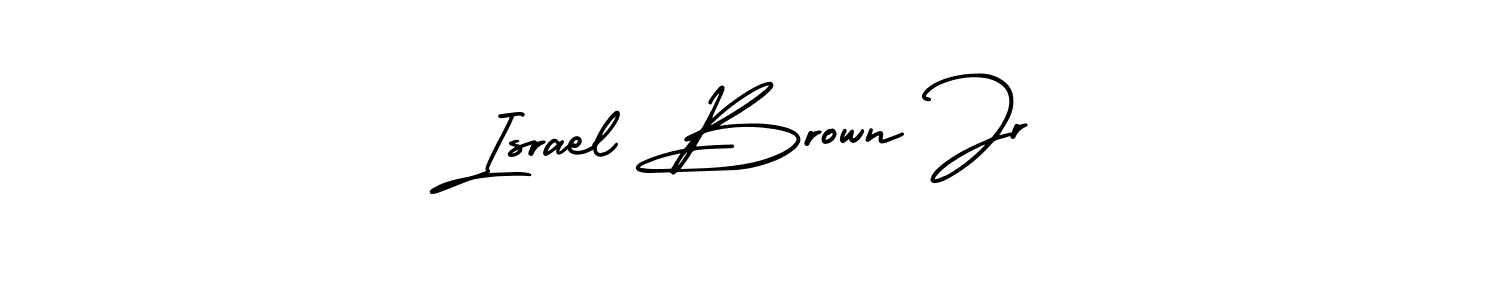 This is the best signature style for the Israel Brown Jr name. Also you like these signature font (AmerikaSignatureDemo-Regular). Mix name signature. Israel Brown Jr signature style 3 images and pictures png