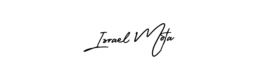 Design your own signature with our free online signature maker. With this signature software, you can create a handwritten (AmerikaSignatureDemo-Regular) signature for name Israel Mota. Israel Mota signature style 3 images and pictures png