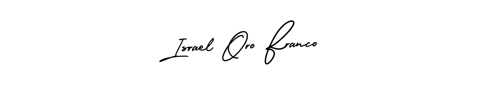 Make a beautiful signature design for name Israel Oro Franco. With this signature (AmerikaSignatureDemo-Regular) style, you can create a handwritten signature for free. Israel Oro Franco signature style 3 images and pictures png