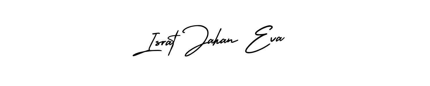 if you are searching for the best signature style for your name Israt Jahan Eva. so please give up your signature search. here we have designed multiple signature styles  using AmerikaSignatureDemo-Regular. Israt Jahan Eva signature style 3 images and pictures png