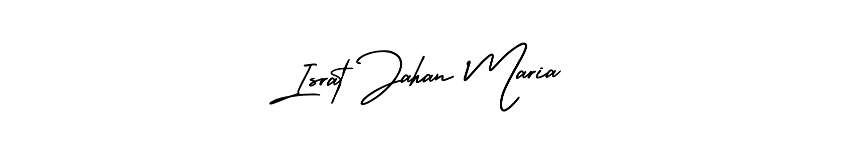 Create a beautiful signature design for name Israt Jahan Maria. With this signature (AmerikaSignatureDemo-Regular) fonts, you can make a handwritten signature for free. Israt Jahan Maria signature style 3 images and pictures png