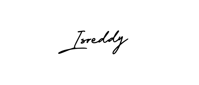 You should practise on your own different ways (AmerikaSignatureDemo-Regular) to write your name (Isreddy) in signature. don't let someone else do it for you. Isreddy signature style 3 images and pictures png