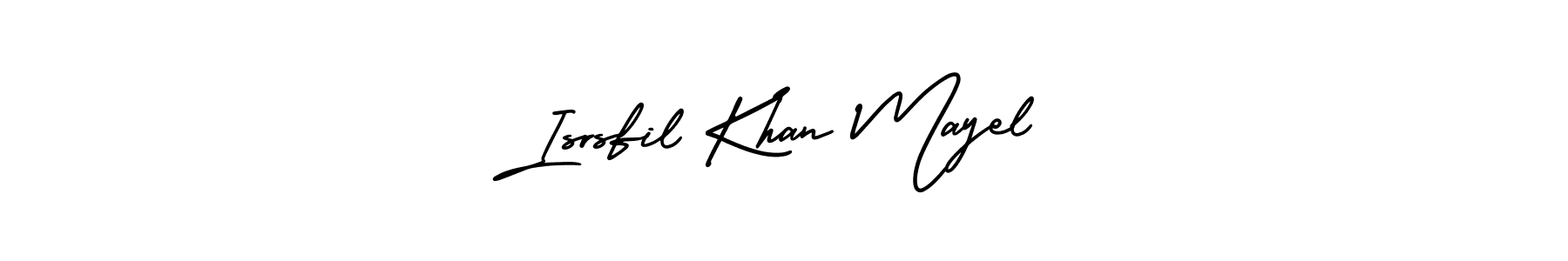 Similarly AmerikaSignatureDemo-Regular is the best handwritten signature design. Signature creator online .You can use it as an online autograph creator for name Isrsfil Khan Mayel. Isrsfil Khan Mayel signature style 3 images and pictures png