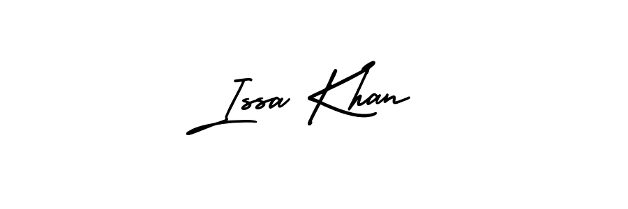 AmerikaSignatureDemo-Regular is a professional signature style that is perfect for those who want to add a touch of class to their signature. It is also a great choice for those who want to make their signature more unique. Get Issa Khan name to fancy signature for free. Issa Khan signature style 3 images and pictures png