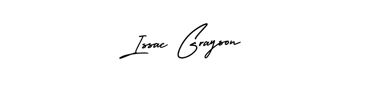 The best way (AmerikaSignatureDemo-Regular) to make a short signature is to pick only two or three words in your name. The name Issac Grayson include a total of six letters. For converting this name. Issac Grayson signature style 3 images and pictures png