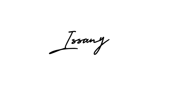 How to make Issany name signature. Use AmerikaSignatureDemo-Regular style for creating short signs online. This is the latest handwritten sign. Issany signature style 3 images and pictures png