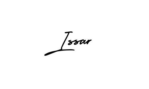 You should practise on your own different ways (AmerikaSignatureDemo-Regular) to write your name (Issar) in signature. don't let someone else do it for you. Issar signature style 3 images and pictures png