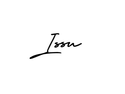 How to make Issu name signature. Use AmerikaSignatureDemo-Regular style for creating short signs online. This is the latest handwritten sign. Issu signature style 3 images and pictures png