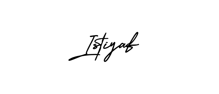 Design your own signature with our free online signature maker. With this signature software, you can create a handwritten (AmerikaSignatureDemo-Regular) signature for name Istiyaf. Istiyaf signature style 3 images and pictures png