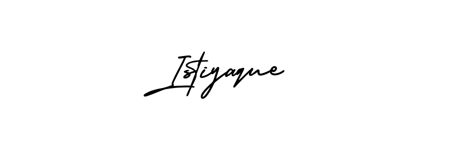 Use a signature maker to create a handwritten signature online. With this signature software, you can design (AmerikaSignatureDemo-Regular) your own signature for name Istiyaque. Istiyaque signature style 3 images and pictures png