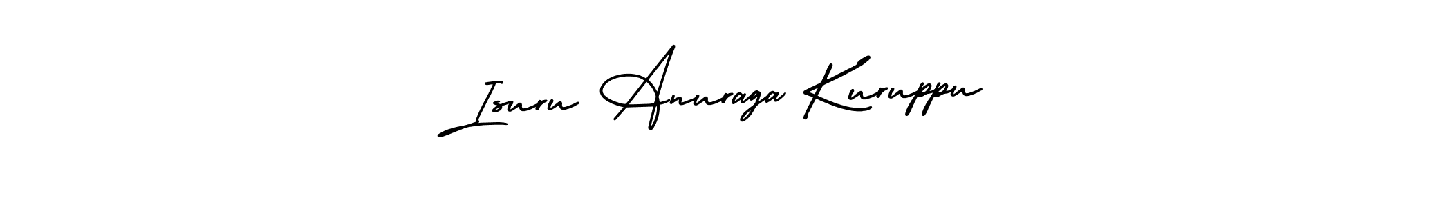 Design your own signature with our free online signature maker. With this signature software, you can create a handwritten (AmerikaSignatureDemo-Regular) signature for name Isuru Anuraga Kuruppu. Isuru Anuraga Kuruppu signature style 3 images and pictures png