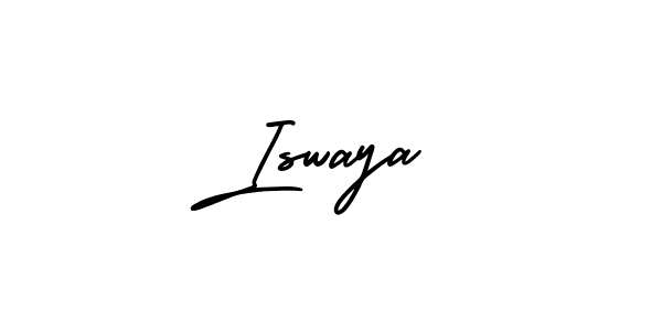 This is the best signature style for the Iswaya name. Also you like these signature font (AmerikaSignatureDemo-Regular). Mix name signature. Iswaya signature style 3 images and pictures png