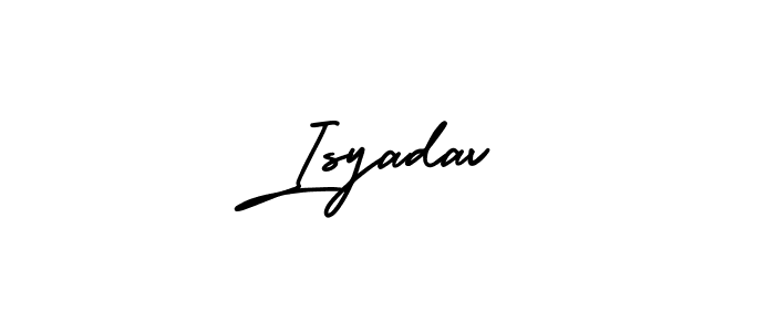 It looks lik you need a new signature style for name Isyadav. Design unique handwritten (AmerikaSignatureDemo-Regular) signature with our free signature maker in just a few clicks. Isyadav signature style 3 images and pictures png