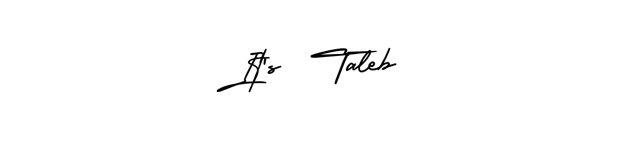 Design your own signature with our free online signature maker. With this signature software, you can create a handwritten (AmerikaSignatureDemo-Regular) signature for name It’s  Taleb. It’s  Taleb signature style 3 images and pictures png