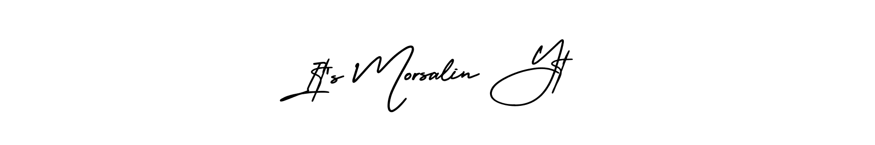 You can use this online signature creator to create a handwritten signature for the name It’s Morsalin Yt. This is the best online autograph maker. It’s Morsalin Yt signature style 3 images and pictures png