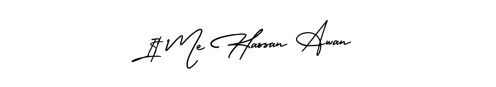 Also You can easily find your signature by using the search form. We will create It Me Hassan Awan name handwritten signature images for you free of cost using AmerikaSignatureDemo-Regular sign style. It Me Hassan Awan signature style 3 images and pictures png