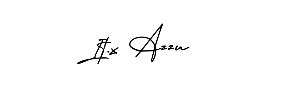 Also we have It.x Azzu name is the best signature style. Create professional handwritten signature collection using AmerikaSignatureDemo-Regular autograph style. It.x Azzu signature style 3 images and pictures png