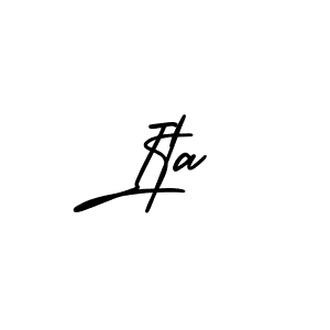 How to make Ita signature? AmerikaSignatureDemo-Regular is a professional autograph style. Create handwritten signature for Ita name. Ita signature style 3 images and pictures png