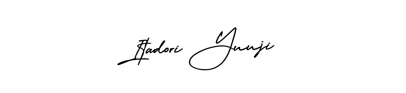 How to make Itadori Yuuji name signature. Use AmerikaSignatureDemo-Regular style for creating short signs online. This is the latest handwritten sign. Itadori Yuuji signature style 3 images and pictures png