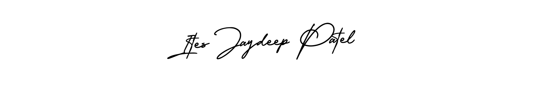 if you are searching for the best signature style for your name Ites Jaydeep Patel. so please give up your signature search. here we have designed multiple signature styles  using AmerikaSignatureDemo-Regular. Ites Jaydeep Patel signature style 3 images and pictures png
