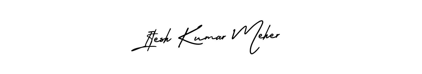 You can use this online signature creator to create a handwritten signature for the name Itesh Kumar Meher. This is the best online autograph maker. Itesh Kumar Meher signature style 3 images and pictures png