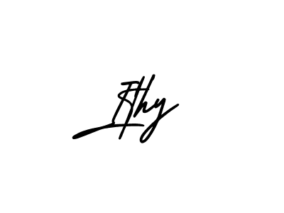Design your own signature with our free online signature maker. With this signature software, you can create a handwritten (AmerikaSignatureDemo-Regular) signature for name Ithy. Ithy signature style 3 images and pictures png