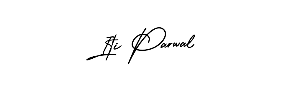 How to Draw Iti Parwal signature style? AmerikaSignatureDemo-Regular is a latest design signature styles for name Iti Parwal. Iti Parwal signature style 3 images and pictures png