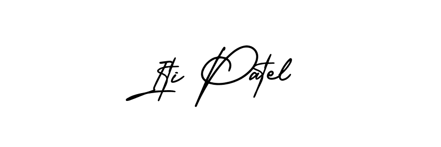 Iti Patel stylish signature style. Best Handwritten Sign (AmerikaSignatureDemo-Regular) for my name. Handwritten Signature Collection Ideas for my name Iti Patel. Iti Patel signature style 3 images and pictures png