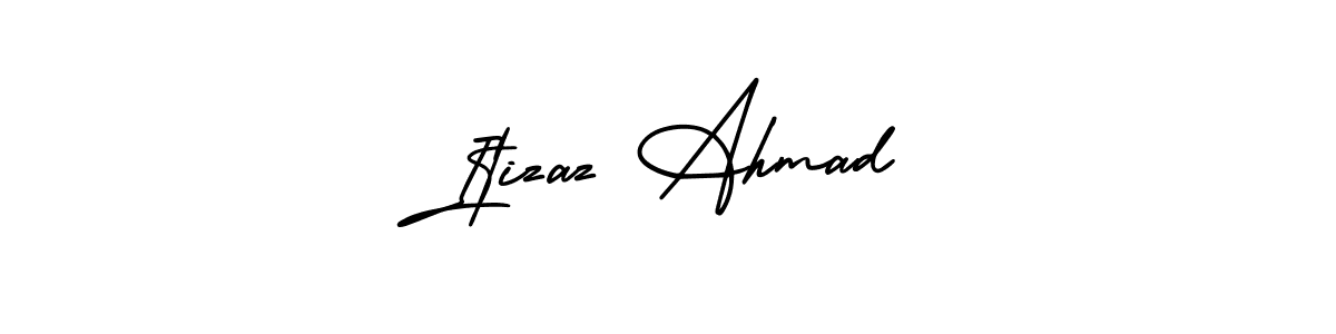 Use a signature maker to create a handwritten signature online. With this signature software, you can design (AmerikaSignatureDemo-Regular) your own signature for name Itizaz Ahmad. Itizaz Ahmad signature style 3 images and pictures png